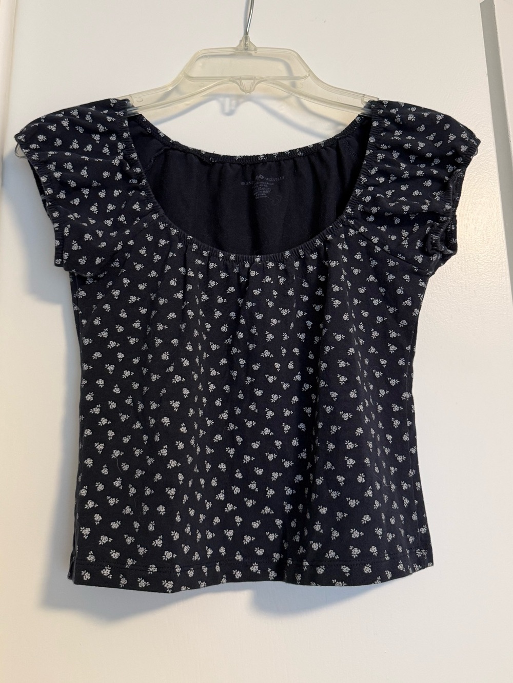 Brandy Melville Navy Floral Shirt